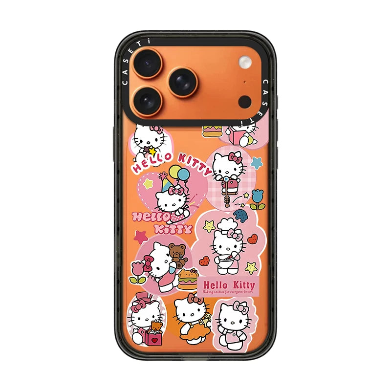 CASE Hello Kitty Hamburger Etiket Telefon Qutusu, iPhone 17 Pro Max Telefon Qutusu ilə Uyğundur 16/15/14 Plus, Trend Brend, Populyar Onlayn Məşhur Stil, Maqnit Əlavəsi