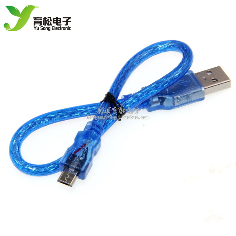 30CM USB kabel mavi MicroUSB kabel məlumat kabeli MK5P mobil telefon USB şarj kabeli