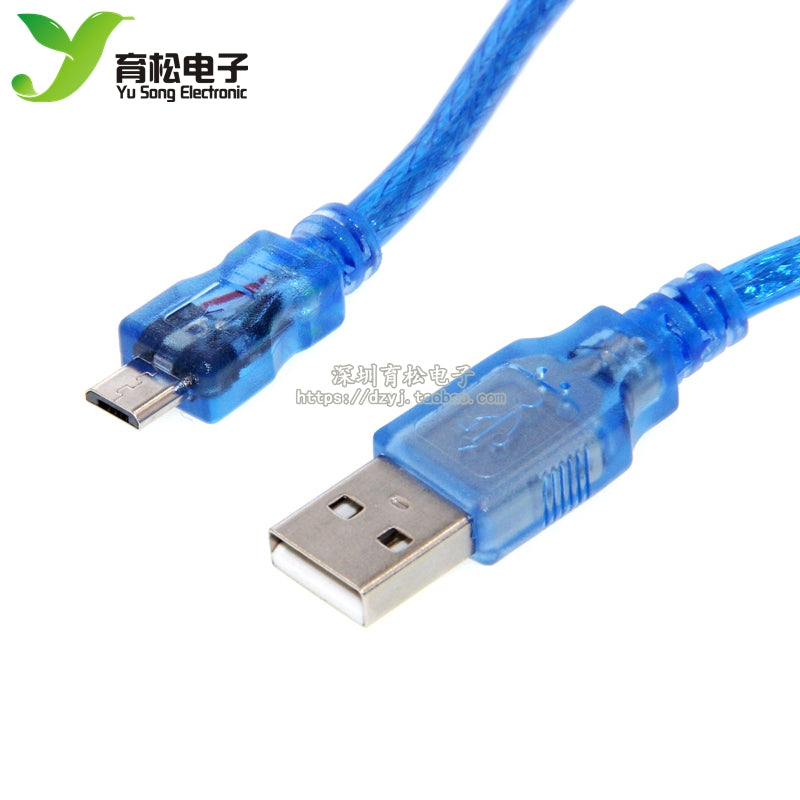 30CM USB kabel mavi MicroUSB kabel məlumat kabeli MK5P mobil telefon USB şarj kabeli