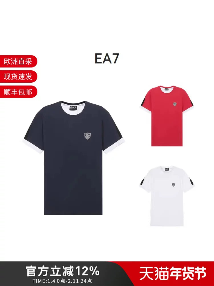 EA7 Armani Men's Cotton Short Sleeve T-Shirt 3KPT56 PJ4MZ