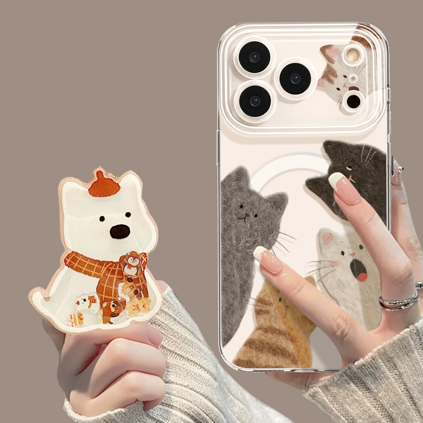 Uston Apple 17promax mobil telefon qutusu üçün uyğundur iphone17 zond pişik pişik 16 yeni stil 17air super isti 14 hər şey daxil 13 sevimli 12 maqnit emiş 15pro stendli 17pro şəffaf qutu