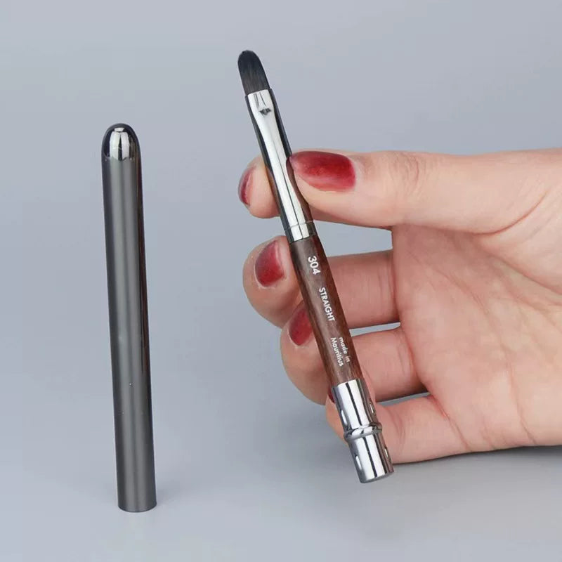 MAKE UP FOR EVER 124 Tozlu Toz Fırçası, 112 Cilalama Tonal Krem Fırçası Dəsti