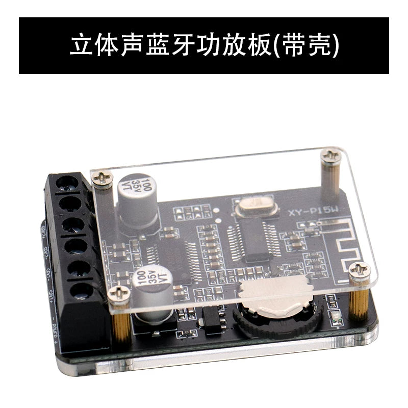 10W/15W/20W stereo Bluetooth güc gücləndirici lövhəsi 12V/24V yüksək güclü rəqəmsal güc gücləndiricisi modulu XY-P15W
