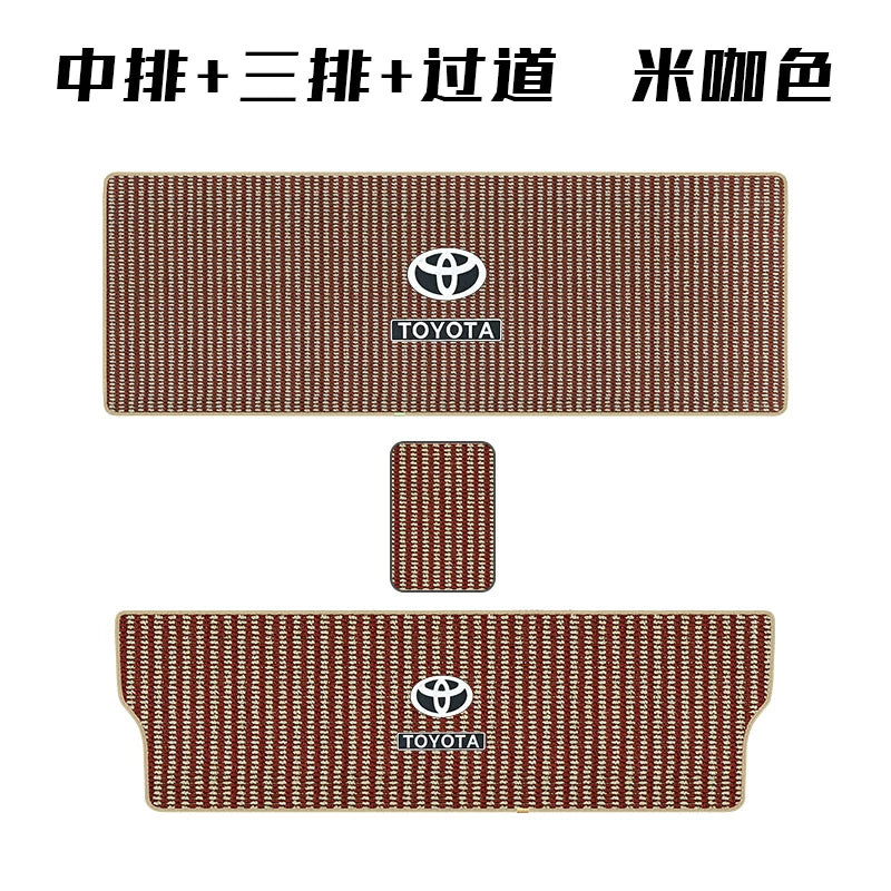 24 Toyota Gravia Sienna Custom Floor Mats Middle Row, Second Row Carpets, Menis Trunk Mats Accessories