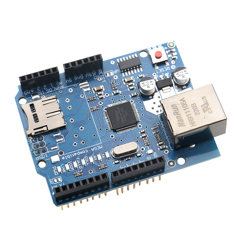W5500 Ethernet modulu W5100 SD kartın genişləndirilməsi versiyası Arduino Ethernet inkişaf lövhəsi üçün uyğundur