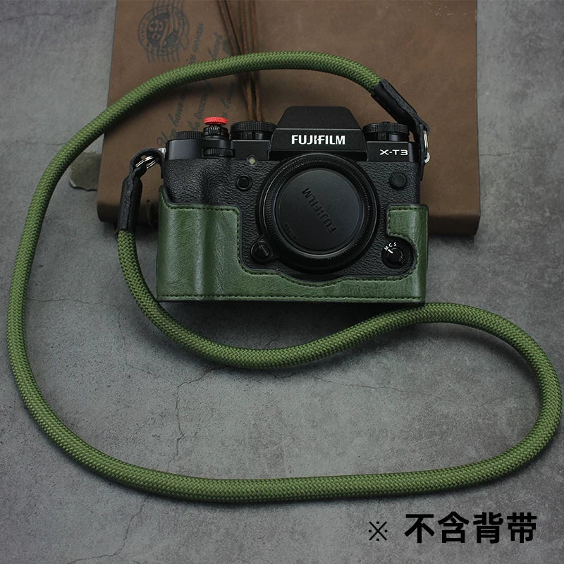 Fuji xt30III kamera çantası X100Vi dəri qutu XT5 əsl dəri xs10 XS20 XH2 XM5 XT50 üçün uyğundur