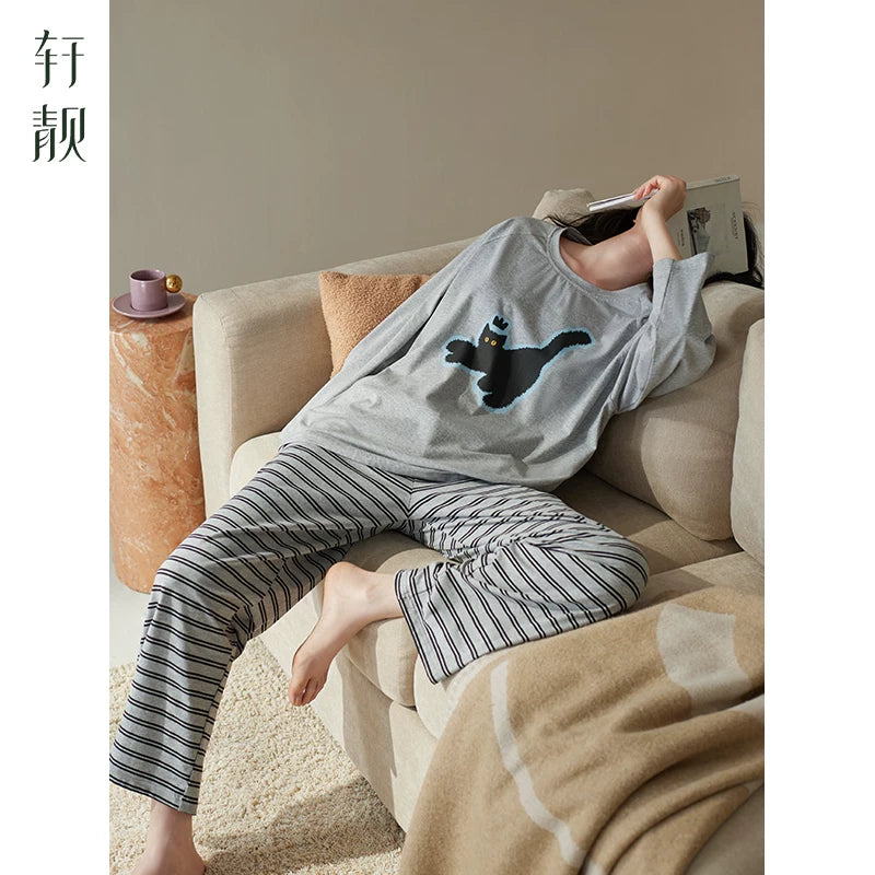 [Çapa Tövsiyəsi] Xuan Liang qadınlar üçün pijama, rahatlaşdırıcı və yumşaq pambıq ev paltarları geyə bilər
