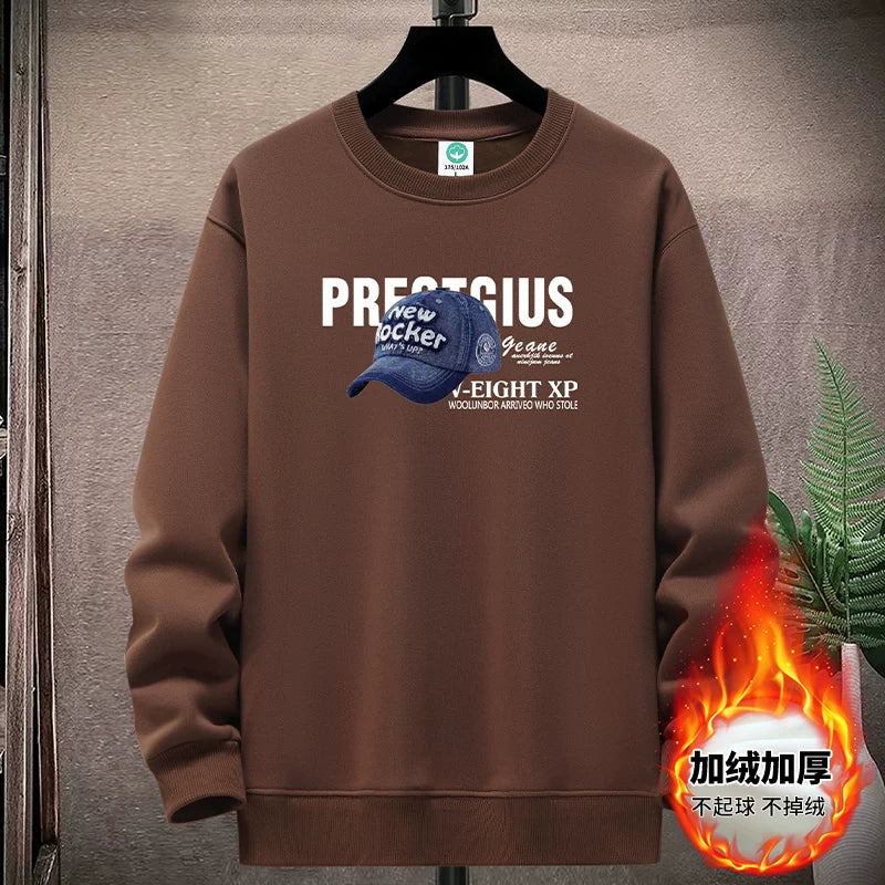 Yeniyetmələr və tələbələr üçün payız/qış təmiz pambıqdan hazırlanmış yun yaxalıqlı sviter, boş oturan gündəlik kazak alt qatı, qalın və isti top