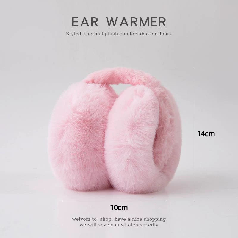 İsti qulaqcıqlar/qulaq örtükləri, qış qulaq qoruyucuları, qatlanan yumşaq, şaxtaya davamlı, şirin, qış üçün qalınlaşdırılmış qulaqcıqlar.