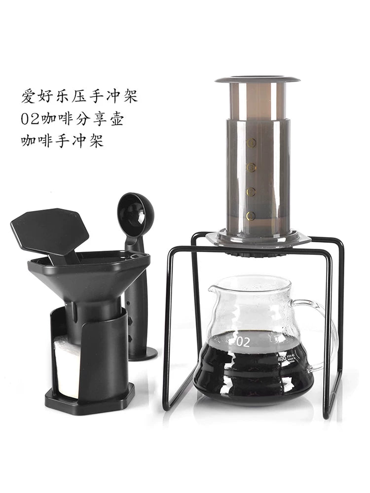 Hobby Loft 300ML portativ qəhvə qabı, əl ilə sıxılmış qəhvə qabı, əl ilə sıxılmış qazan filtr presi, pulsuz 350 ədəd filtr kağızı