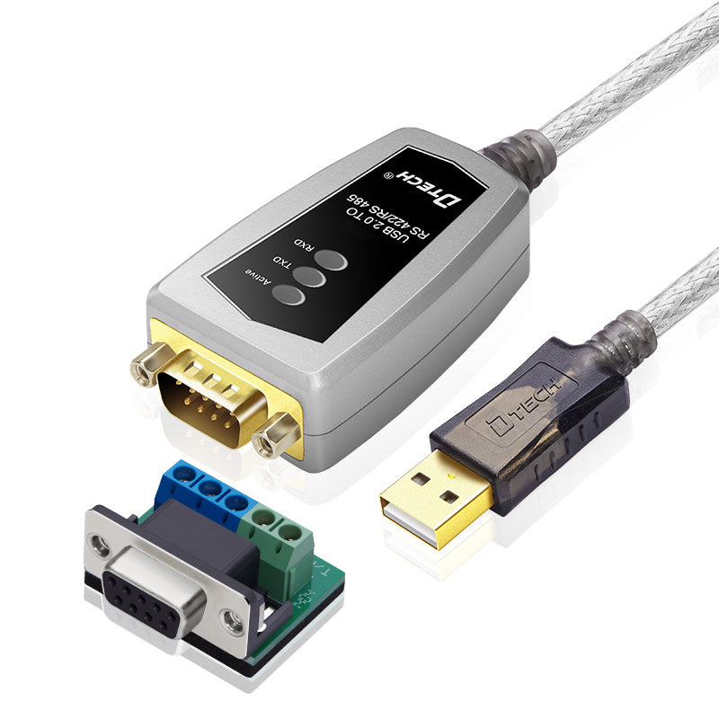 Dite USB-dən 485-ə seriya port çeviricisi 9-pin rabitə məlumat adapter kabeli 422 iki nüvəli sənaye dərəcəli DT-5019