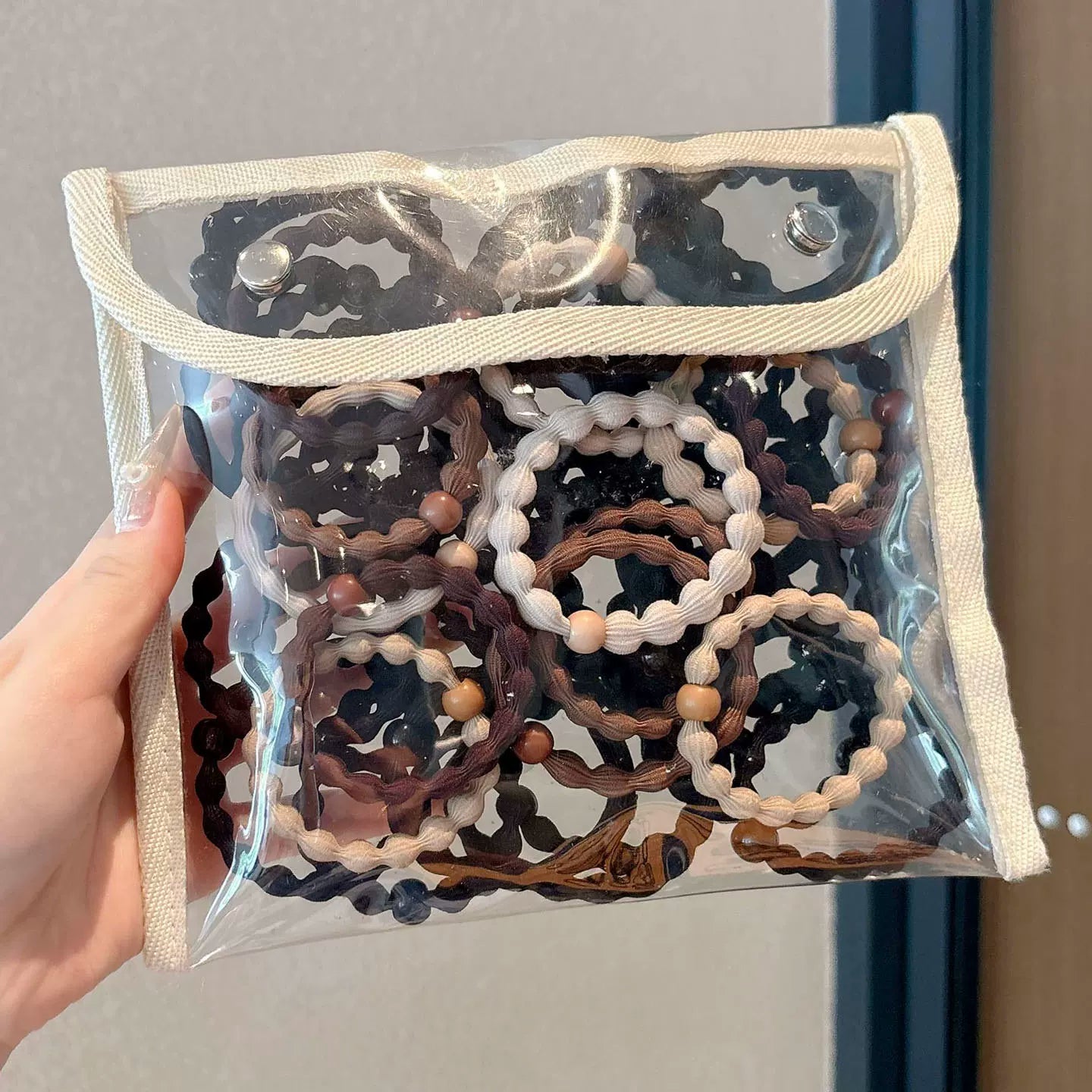 Qadınlar üçün yüksək keyfiyyətli saç bağı, 2026-cı il yeni stili, premium saç aksesuarı, at quyruğu saç bəzəyi, böyüklər üçün dəri çanta