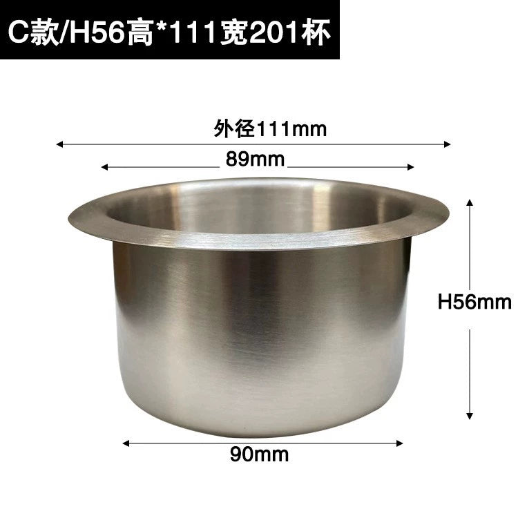 Paslanmayan Polad Kubok Nəlbəki Divan Kuboku Oturacaq RV Yaxta Bərpa Yük maşını Avtomobil Su Bardağı Tutacağı Kubok Yuvası Avtomobil Külqabı