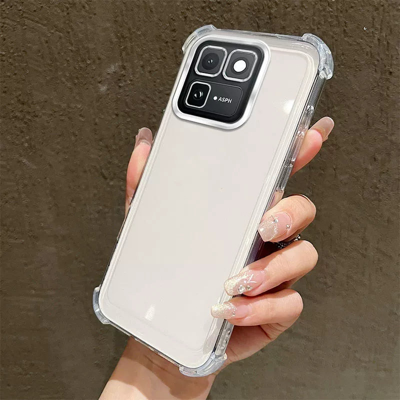 iQOO15T mobil telefon qutusu üçün uyğundur vivoZ10Turbo+ qoruyucu örtük Neo11 qutusu Neo10Pro+ yeni Z9X şəffaf Ultra yumşaq silikon lens, kişilər və qadınlar üçün hər şey daxil hava yastığı düşməyə qarşı 4253