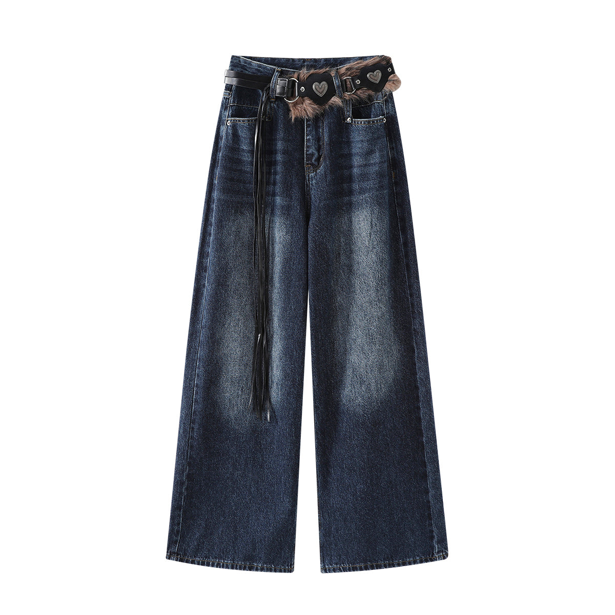 Cholisa 2025 Ən Çox Satılan Payız Şalvarları Yüksək Belli Geniş Ayaqlı Şalvar Qadınlar üçün Amerika Üslubunda Çətin Axınlı Boş Cins Şalvar