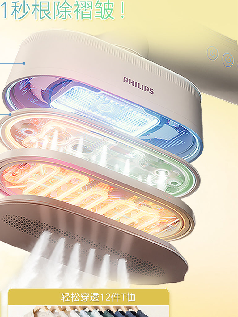 [Qızıl sikkə endirimindən istifadə etmək üçün aşağı diyirləyin] Philips Ütü Maşını Əl Paltar Buxarlayıcı Buxar Portativ STH2060