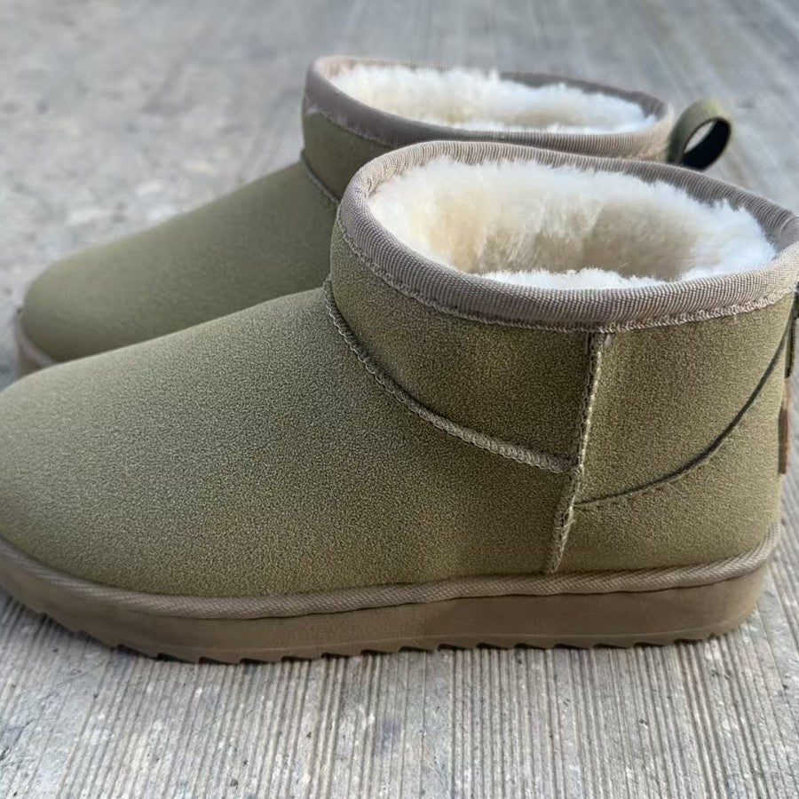 Qar Çəkmələri Qadınlar 2025 Qış Yeni Dəyirmi Başlı Böyük Ölçülü Forei