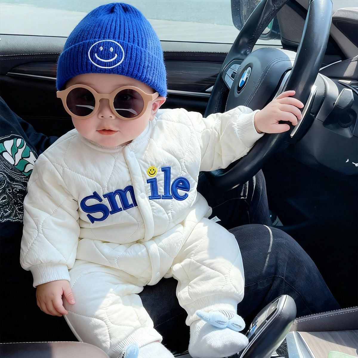 Yenidoğulmuşlar və körpələr üçün flis astarlı isti pambıq bədən geyimləri, oğlan və qızlar üçün dolunay geyimləri, tulumlar