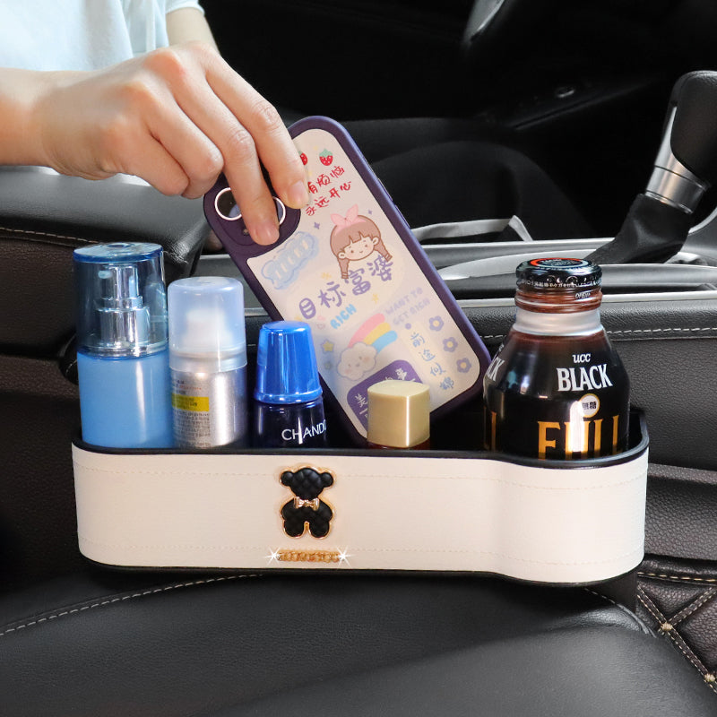 Çoxfunksiyalı Avtomobil Saxlama Qutusu, Qəşəng Yüngül lehimli Ayı Oturacaq Boşluğu Saxlama Qutusu, Tam Avtomobil Aksesuarları