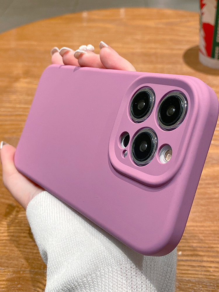 Apple 16pro mobil telefon qutusu maye silikon iPhone16promax yeni gavalı rəngi 15pro hər şey daxil düşməyə qarşı 14 düz rəng sadə 13 yüksək səviyyəli hiss 17 yüksək səviyyəli kişi və qadın cütlüklər üçün uyğundur