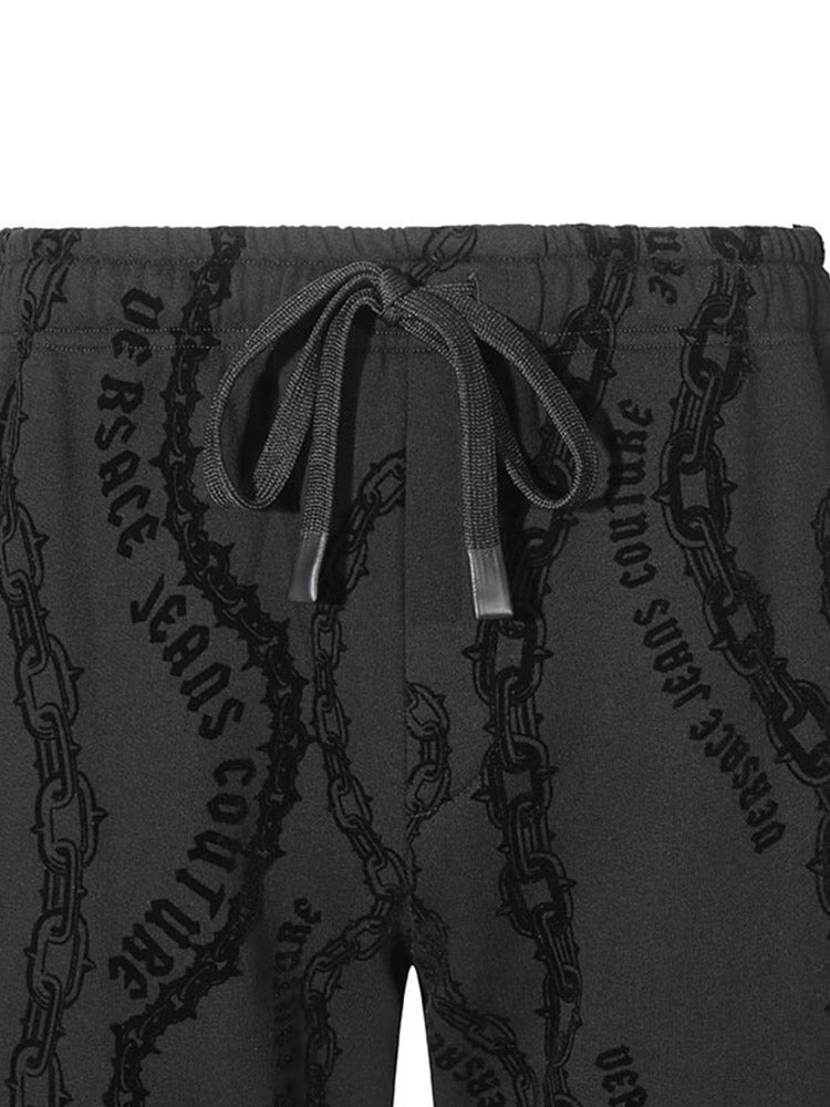 VJC Versace Kişilər üçün Pambıq Yun Astarlı İdman Gündəlik İdman Şalvarı 77GAA315 FS176