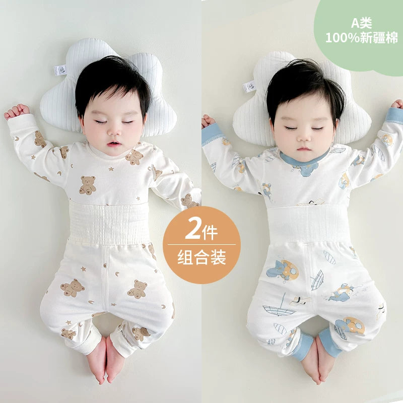 Qış üçün qalınlaşmış flis astarlı, sıx oturan termal alt paltarı, iki hissəli termal üst geyim və şalvarlı körpə geyim dəsti.