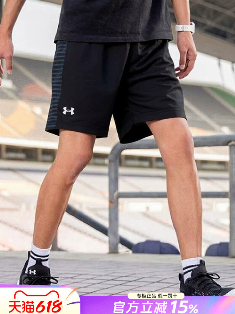 UA Under Armour kişilər üçün tez quruyan şort, kişilər üçün əsl yay qaçış məşqi nəfəs ala bilən təsadüfi təsadüfi beş nöqtəli idman tez quruyan şalvar