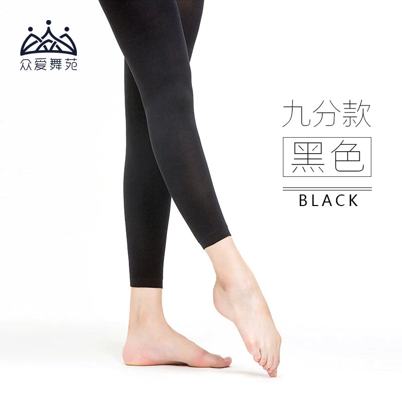 Zhongai Dance Garden qara böyük corablar rəqs corabları qadınların xüsusi balet corabları təcrübə qamaşları külotlu qara corablar rəqs tələbələri üçün