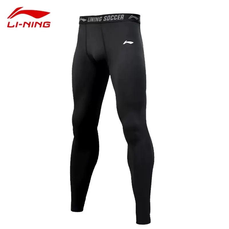 Li Ning tayt kişi qaçış tez quruyan idman kostyumu fitnes kostyumu futbol basketbolu uzunqol məşq kostyumu top