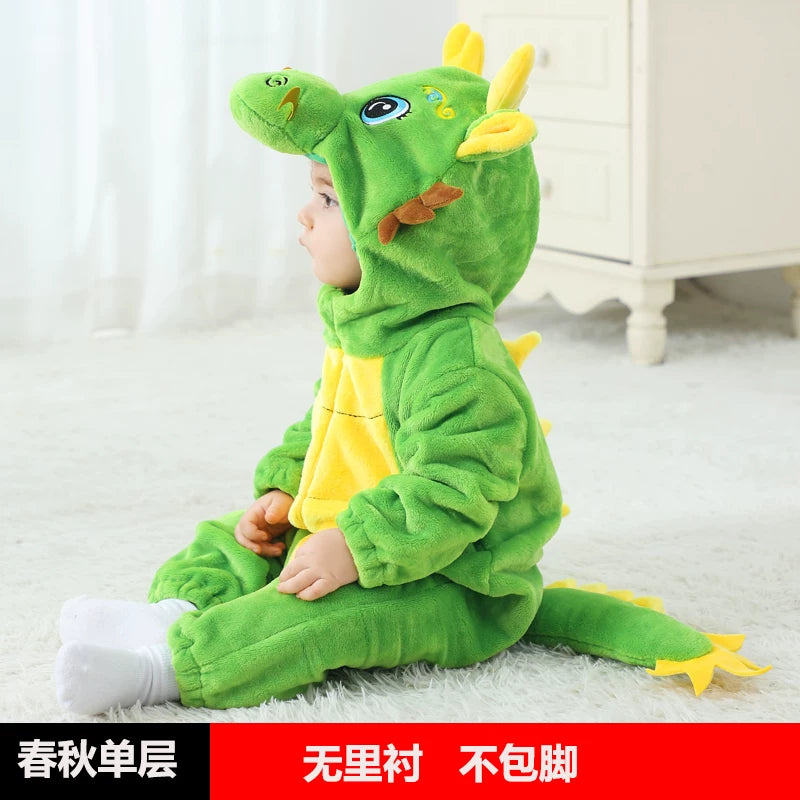 Körpə Yaz və Payız Topdan Dəsti, Dinozavr Pijamaları, Payız və Qış Körpə Romperləri, Super Şirin və Sevimli Geyimlər