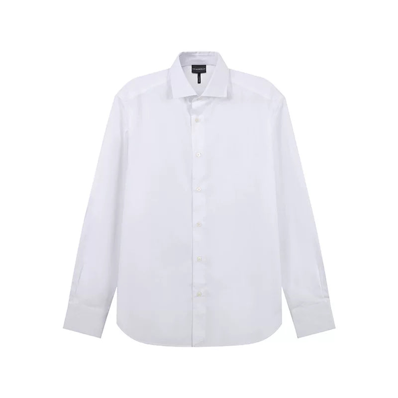 EA Armani New Kişi Pambıq Rəsmi İş Uzunqol Köynək 6D1C86 1K6CZ