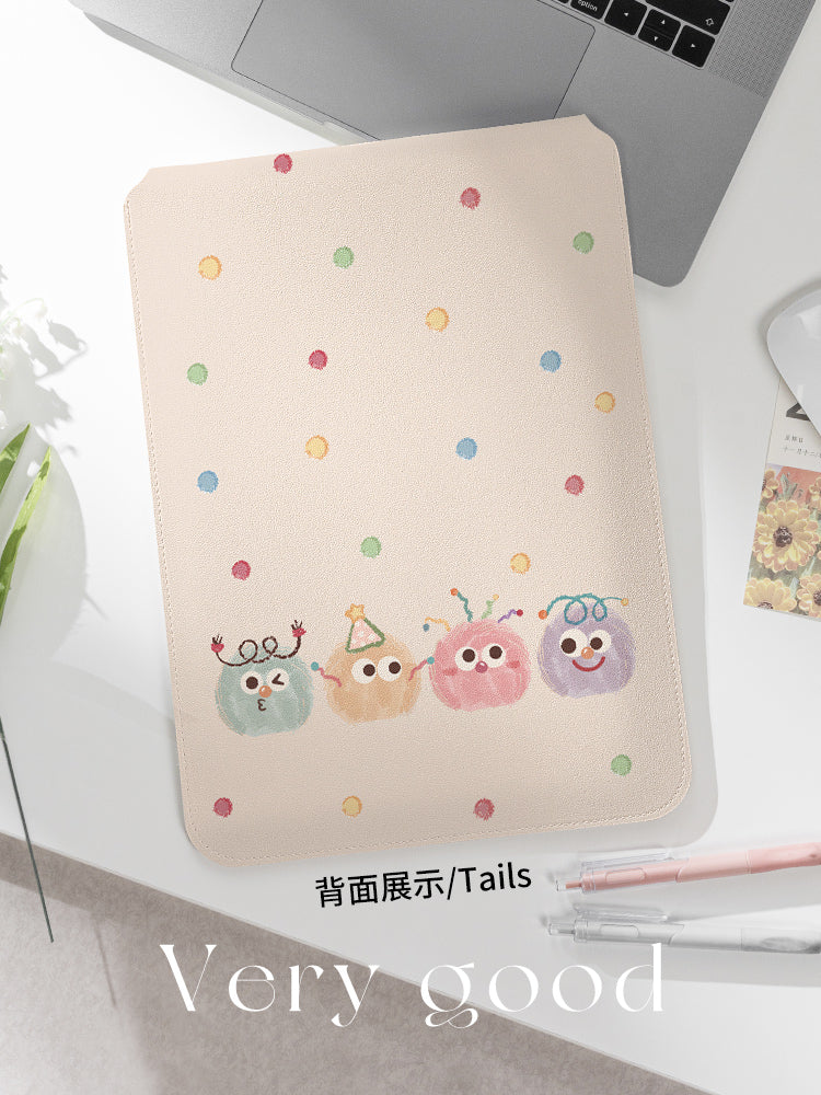 SUYA Suya sevimli furball noutbuk çantası Huawei matebook 14 düymlük Apple macbookneo/air13 Xiaoxin qoruyucu örtük qızlar planşet ipad saxlama çantası üçün uyğundur