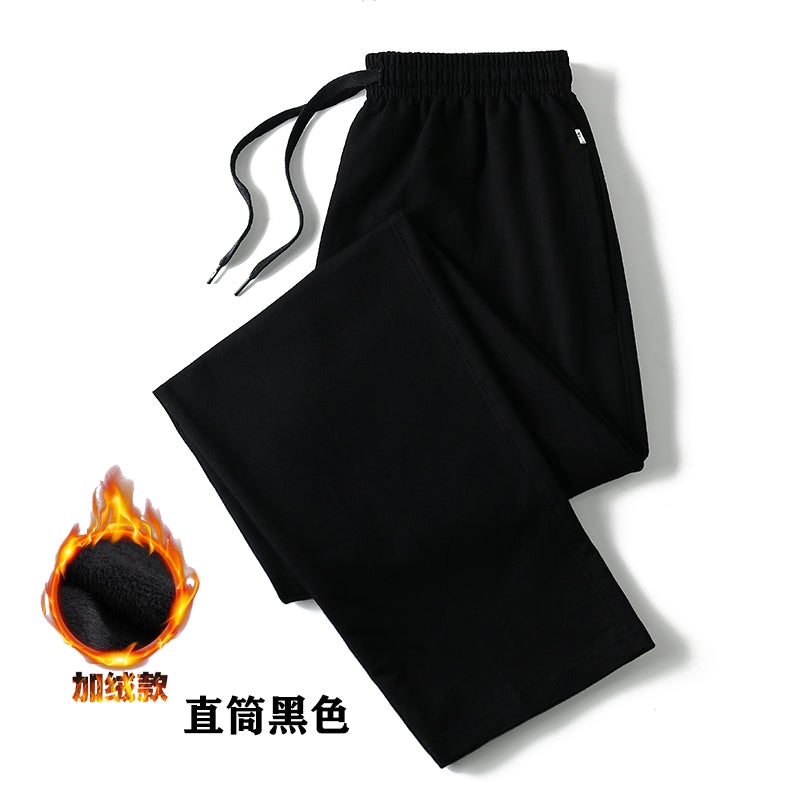 Kişi idman şalvarı, uzun pambıq şalvar, yun astarlı, nazik, yaz və payız üslubunda, gündəlik, düz ayaqlı, daralan ayaqlı, böyük ölçü.