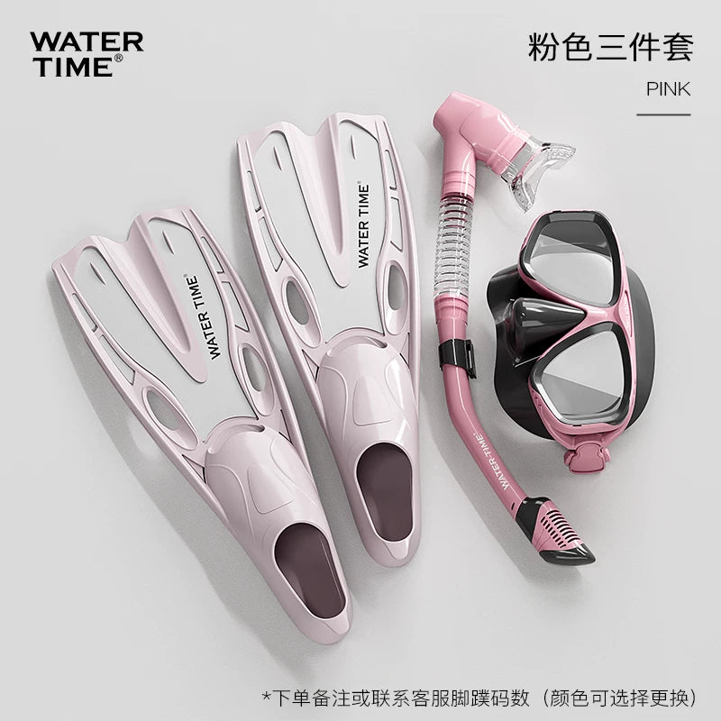 WaterTime üzgəcləri dalğıc şnorkel üzgəcləri pulsuz dalış uzun üzgəcləri ördək üzgəcləri üzgüçülük məşqi sərbəst stil avadanlığı
