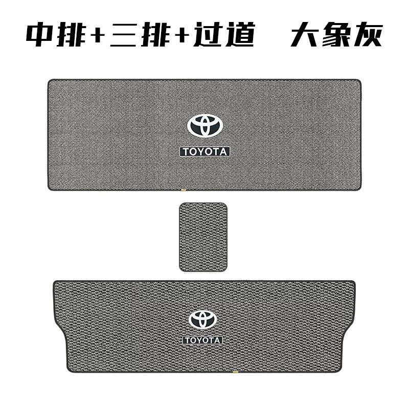 24 Toyota Gravia Sienna Custom Floor Mats Middle Row, Second Row Carpets, Menis Trunk Mats Accessories