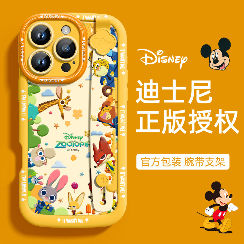 Orijinal Disney Apple 17 mobil telefon qutusu üçün uyğundur, yeni silikon qolbaq iphone16promax yıxılmağa qarşı qoruyucu qabıq 15 yaradıcı cizgi filmi heyvan super isti 14plus qadın cütlük yüksək səviyyəli hissi