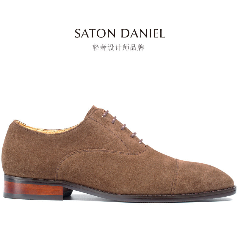 Oxfords İngilis sivri burunlu üçbucaqlı həqiqi dəri ayaqqabı zamşa zamşa Oksford ayaqqabısı kişi ayaqqabısı Kişi ayaqqabısı