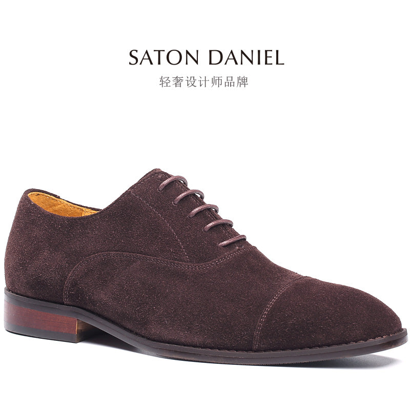 Oxfords İngilis sivri burunlu üçbucaqlı həqiqi dəri ayaqqabı zamşa zamşa Oksford ayaqqabısı kişi ayaqqabısı Kişi ayaqqabısı
