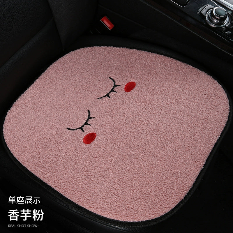 Avtomobil Yastığı Qış Dolması Üç Parçalı Cizgi Filmi Tək Parça Ins İnternet Məşhur Arxa Sıra Qısa Kaşmir Heattech Yəhər örtüyü