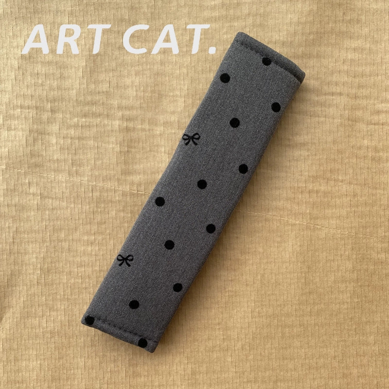 Art Cat Avtomobil Təhlükəsizlik Kəməri Çiyin Yastığı Qapağı Minimalist DIY Aşınmaya Qarşı Geyim Boğulmaya Qarşı Boyun Qoruyucu Qapaq Bütün İl Boyu Neytral