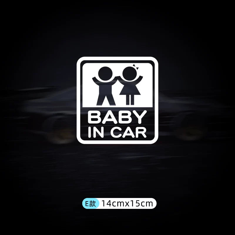 Avtomobildəki körpə stikerləri, avtomobildəki körpələr və uşaqlar üçün xəbərdarlıq stikerləri.