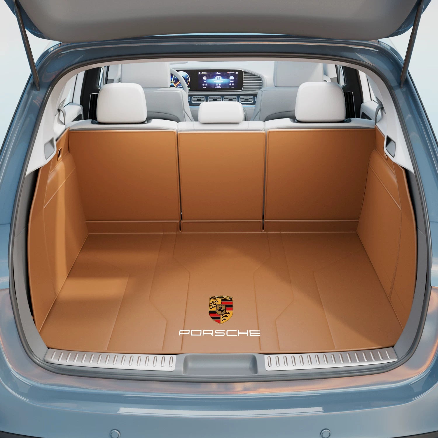 2014-2024 Porsche Macan tam örtüklü baqaj döşəməsi, McKay avtomobil salon aksesuarları, baqaj döşəməsi üçün uyğundur