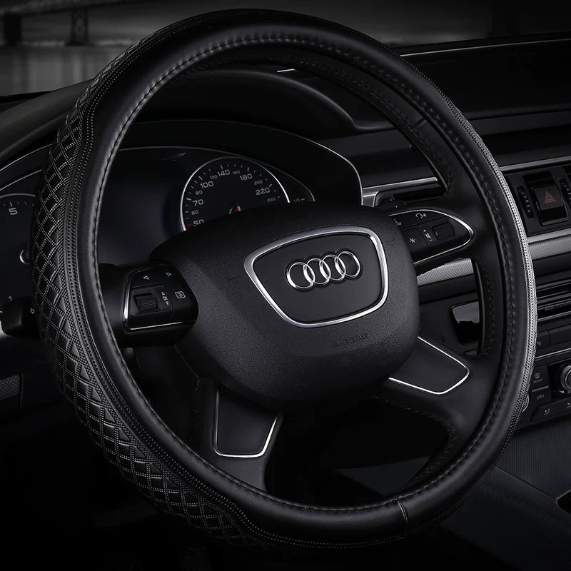 Suitable for Nissan Sylphy, Teana, Tiida, X-Trail, Qashqai, Kicks, Bluebird and Murano genuine leather steering wheel covers