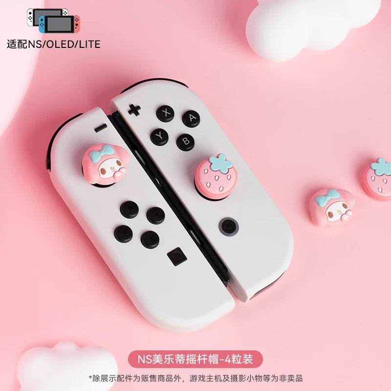 Jixiang ps5 sapı rokçu qapağı ns pro tutacağı düymə qapağı ns2 sapı silikon qoruyucu örtük HelloKitty
