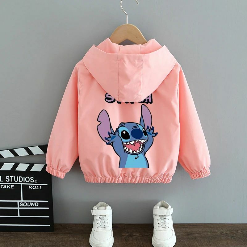 Qızlar üçün Uşaq paltosu Payız kapüşonlu gödəkçə Körpə geyimləri