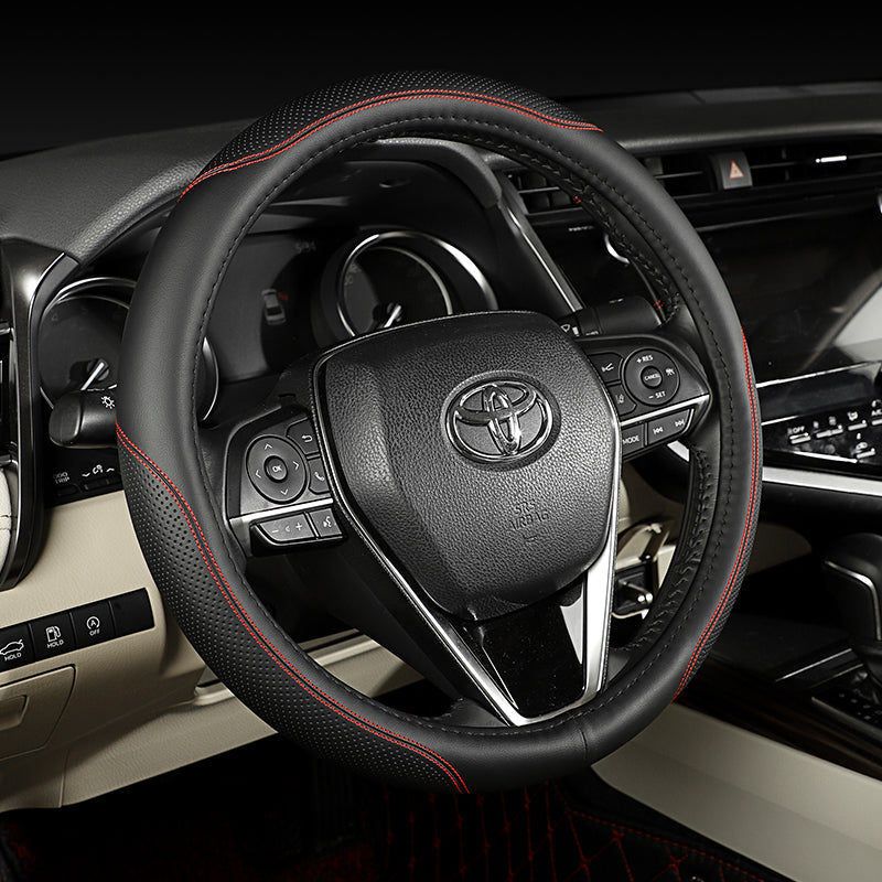 Toyota Corolla, RAV4, Levin, Avalon, Camry, Yaris və CHR üçün uyğun dəri sükan örtüyü
