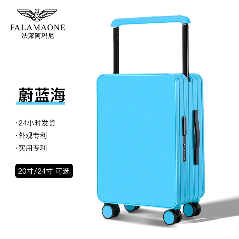 Fala Armani Çoxfunksiyalı Qadın Çamadanı 20 düymlük Araba Çantası 2025 Yeni Səyahət Çamadanı Kişi Universal Təkər Səssiz