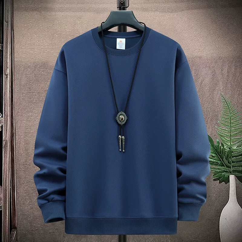 Yeniyetmələr və tələbələr üçün payız/qış təmiz pambıqdan hazırlanmış yun yaxalıqlı sviter, boş oturan gündəlik kazak alt qatı, qalın və isti top