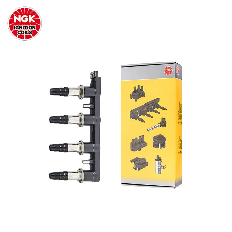 NGK ignition coil high voltage pack compatible with original equipment manufacturer (OEM) vehicles such as the Chevrolet Aveo, Malibu, Sail and Captiva.