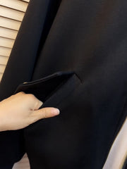 Plus Size Women's Clothing 2025 Autumn New Style Women's Jacket, Slimming for Curvy Girls and Plus Size Women, Black Daily Multifunctional Clothing